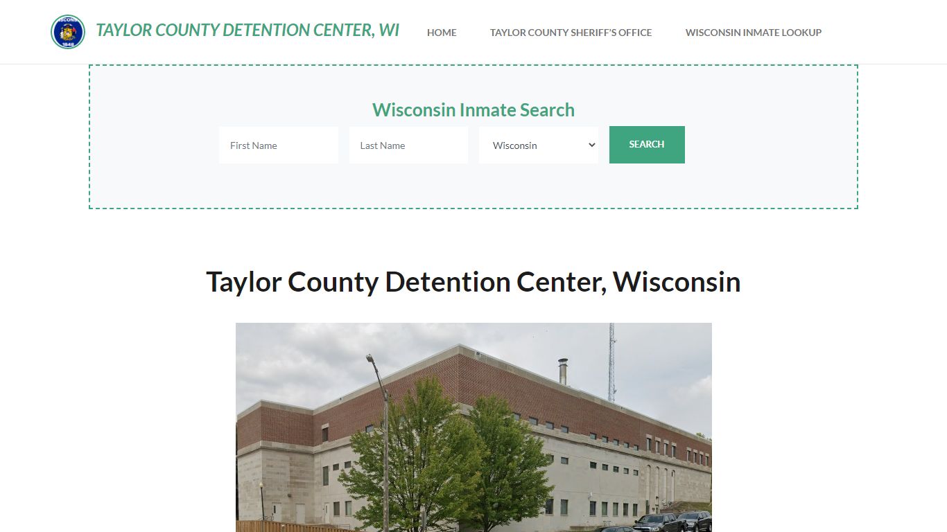 Taylor County Detention Center, WI Inmate Roster, Offender Search